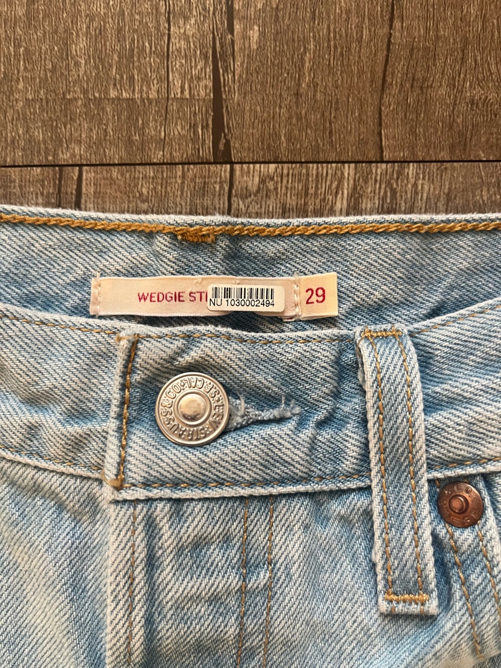 Levi's Light Blue Wedgie Straight Jeans